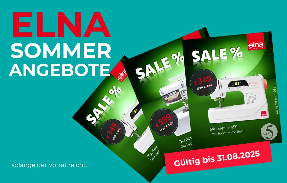 Elna Sommerangebote – bis 31. August 2025
